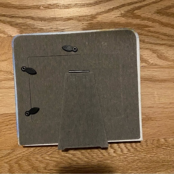 Santa Sleigh & Reindeer Ceramic Picture Frame Photo Christmas Flying - Picture 3 of 3